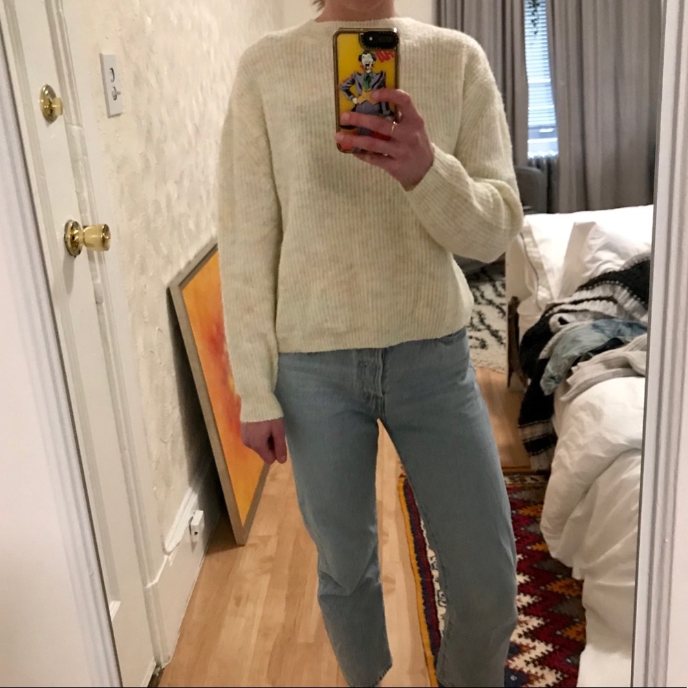BP cream sweater